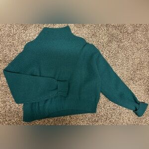 Teal Mockneck Sweater by Listicle